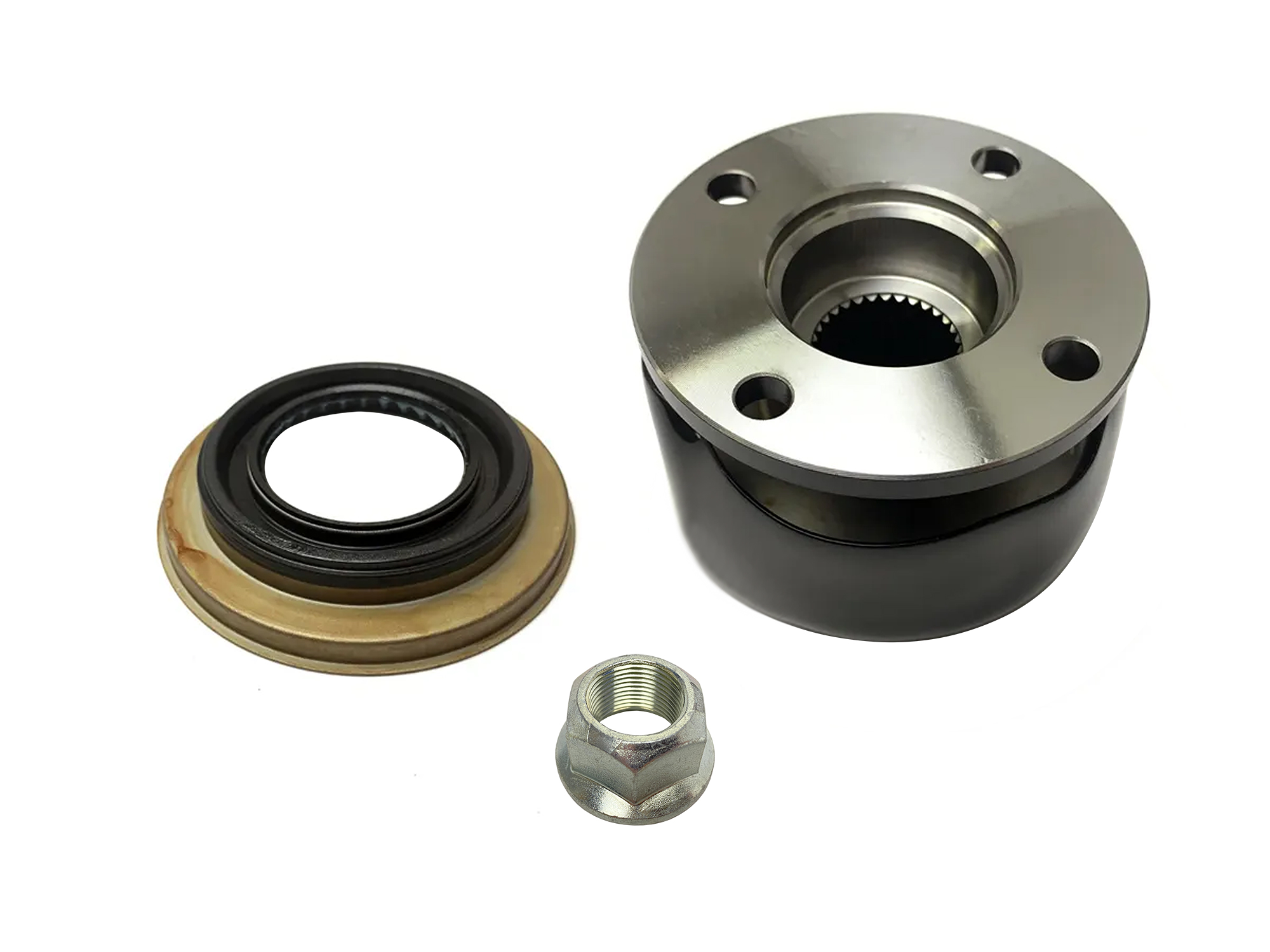 OEM Nissan Transfer Case Front Output Seal, Flange & Nut